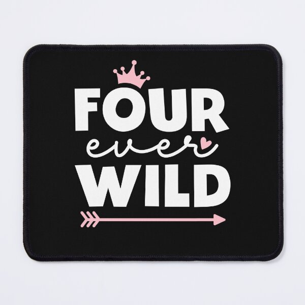 Item preview, Four Ever Wild Girl Birthday Outfit Cute 4 Years Old designed and sold by clothesy7.