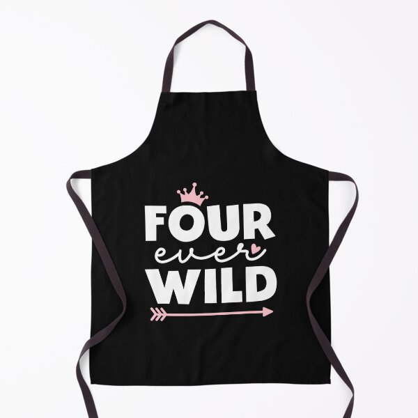 Item preview, Four Ever Wild Girl Birthday Outfit Cute 4 Years Old designed and sold by clothesy7.
