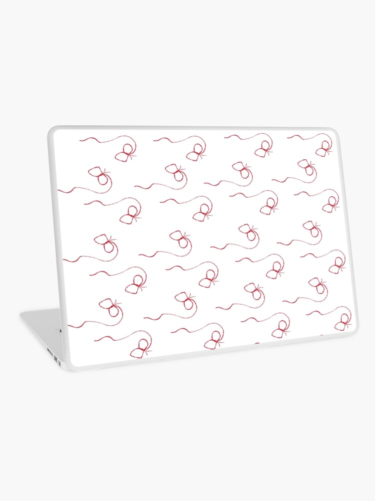Thumbnail 1 of 2, Laptop Skin, Red bow designed and sold by DiMilford.