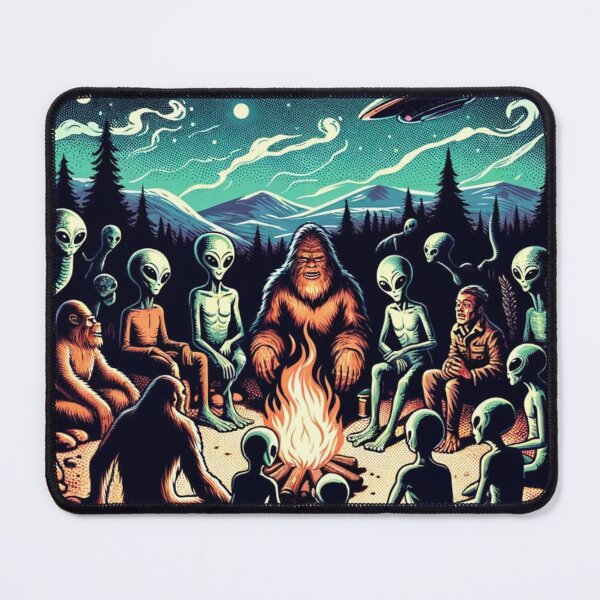 Item preview, Cozy Campfire | Bigfoot And Aliens | Ufo | Believe designed and sold by ShopCoolStop.