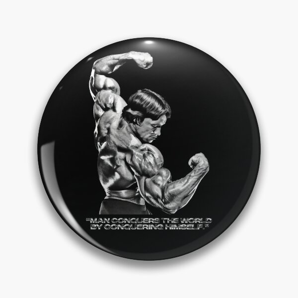 Item preview, Stoic Quote “Man conquers the world by conquering himself.” Arnold Schwarzenegger Fan art designed and sold by HuzaifaNaveedh.