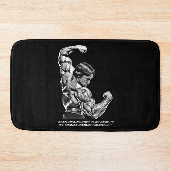 Item preview, Stoic Quote “Man conquers the world by conquering himself.” Arnold Schwarzenegger Fan art designed and sold by HuzaifaNaveedh.