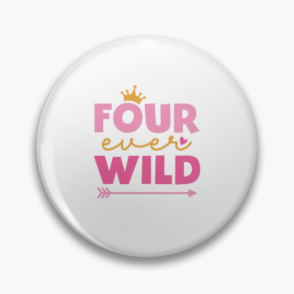 Item preview, Little Girl 4th Birthday Four Ever Wild Crown Toddler designed and sold by clothesy7.