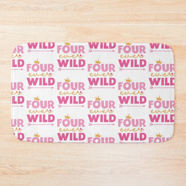 Item preview, Little Girl 4th Birthday Four Ever Wild Crown Toddler designed and sold by clothesy7.