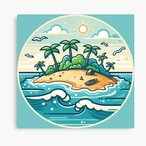Vista previa del artículo con la obra «Paisajes: Isla.», diseñado y vendido por amcoraq.