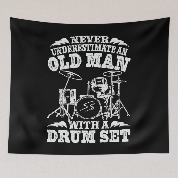 Item preview, Funny Drummer Never Underestimate an Old Man With a Drum Set designed and sold by tmerchtrends.