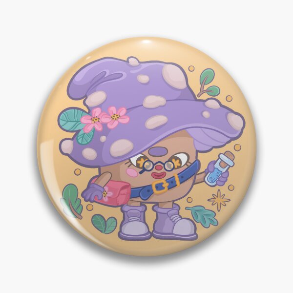 Item preview, Kawaii and magical purple druid mushroom designed and sold by lizdejupiter.