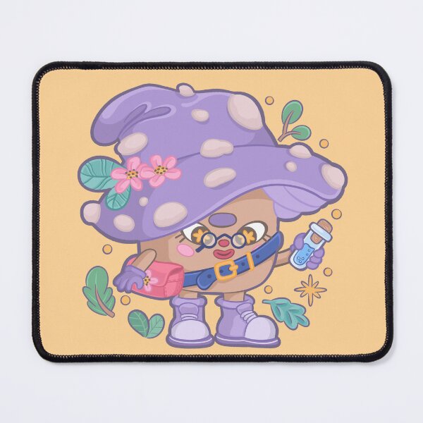 Item preview, Kawaii and magical purple druid mushroom designed and sold by lizdejupiter.