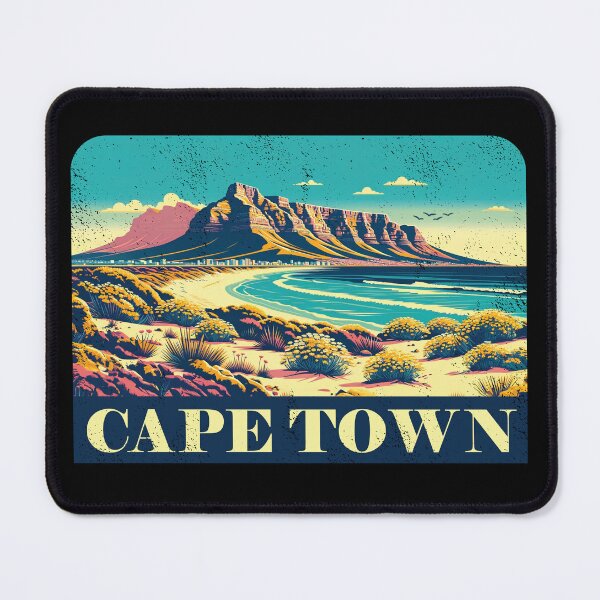 Item preview, Vintage Cape Town Travel Poster Sticker | Howzit South Africa | Explore Table Mountain designed and sold by d247.