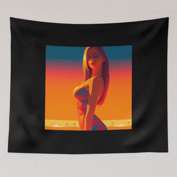 Artikelvorschau, Sunset Goddess For Men's Room Triptych 01 entworfen und verkauft von CoolMantras.