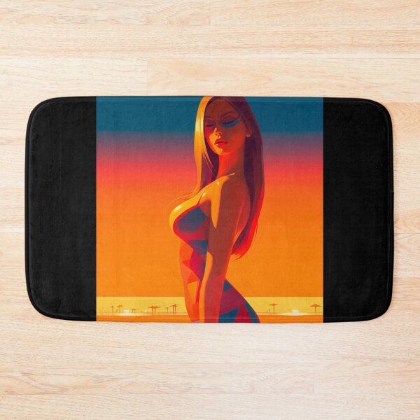 Item preview, Sunset Goddess For Men's Room Triptych 01 designed and sold by CoolMantras.