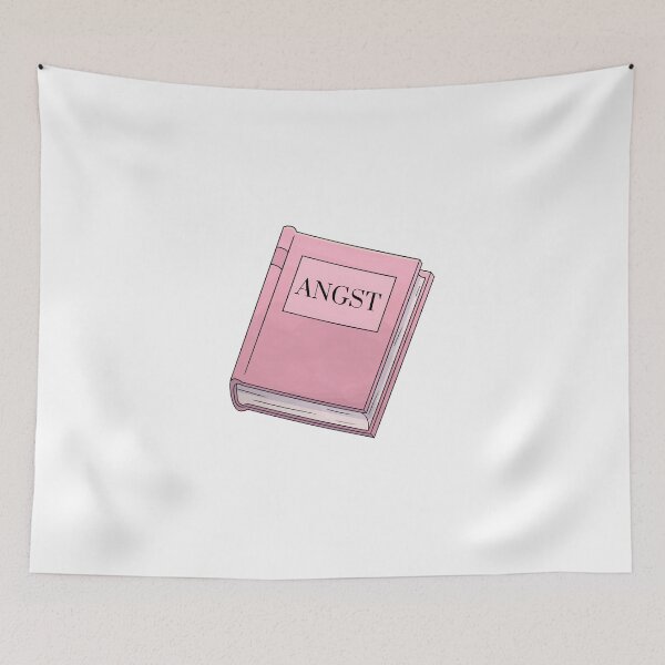 Item preview, Angst Pink Book Romance Trope  designed and sold by NimuehArt.