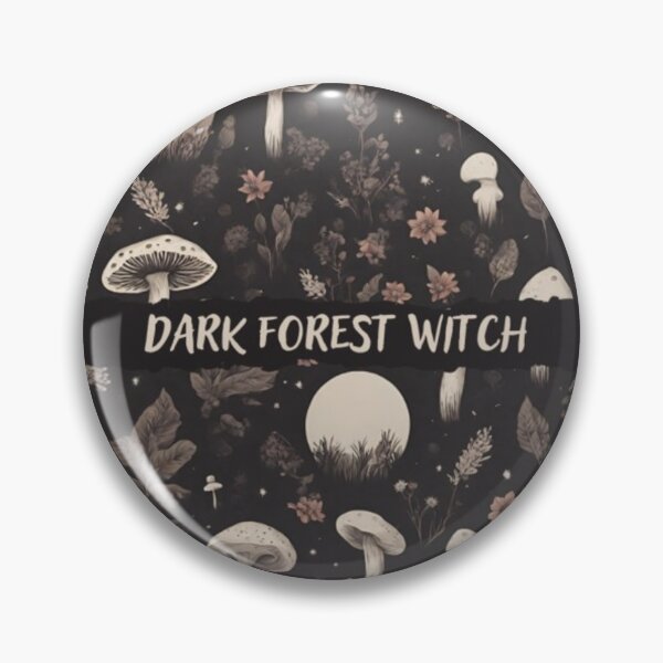 Item preview, Dark Forest Witch Cottagecore Wallpaper designed and sold by CaptainNemo21.