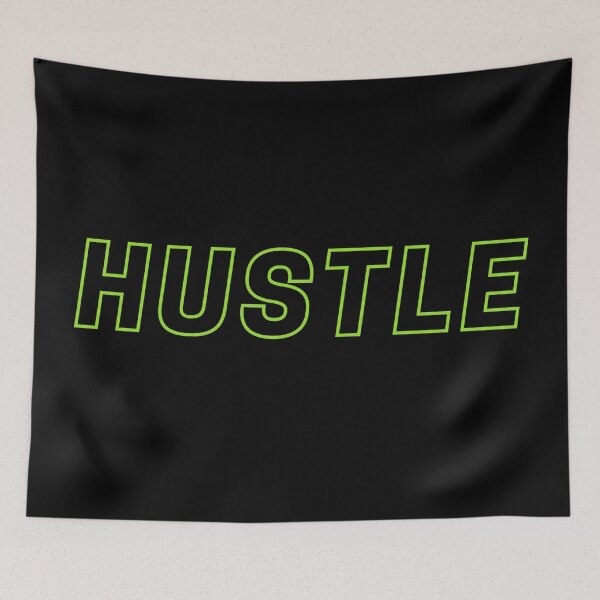 Item preview, Hustle - Simple Green Outline designed and sold by Compass-Design.