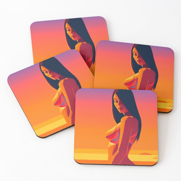 Item preview, Sunset Goddess For Men's Room Triptych 03 designed and sold by CoolMantras.