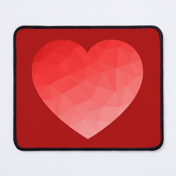 Item preview, Red gradient geometric mesh pattern heart Valentines day love designed and sold by PLdesign.