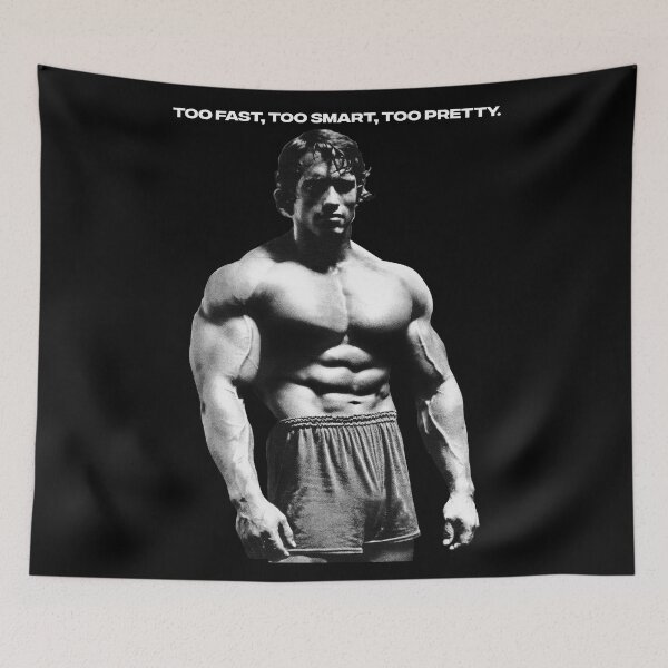 Item preview, Stoic Quote Too Fast, Too Smart, Too Pretty. Muhammad Ali. Arnold Schwarzenegger Fan art designed and sold by HuzaifaNaveedh.