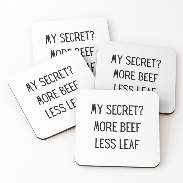 Item preview, My Secret? More Beef Less Leaf, keto, carnivore designed and sold by Daisy2Go.