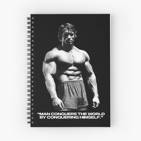 Item preview, Stoic Quote “Man conquers the world by conquering himself.” Arnold Schwarzenegger Fan art designed and sold by HuzaifaNaveedh.