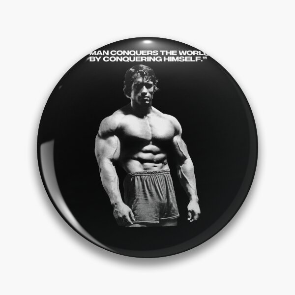 Item preview, Stoic Quote “Man conquers the world by conquering himself.” Arnold Schwarzenegger Fan art designed and sold by HuzaifaNaveedh.