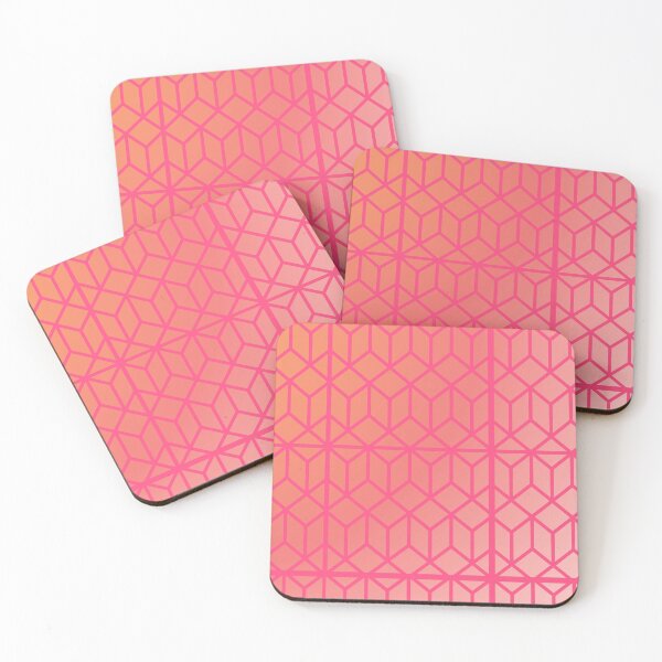 Item preview, Sunset Hexagons designed and sold by ErinsArtDesigns.