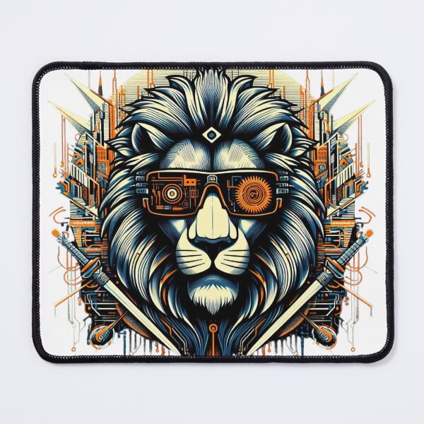 Item preview, The Bespectacled Lion designed and sold by MrAI-Store.