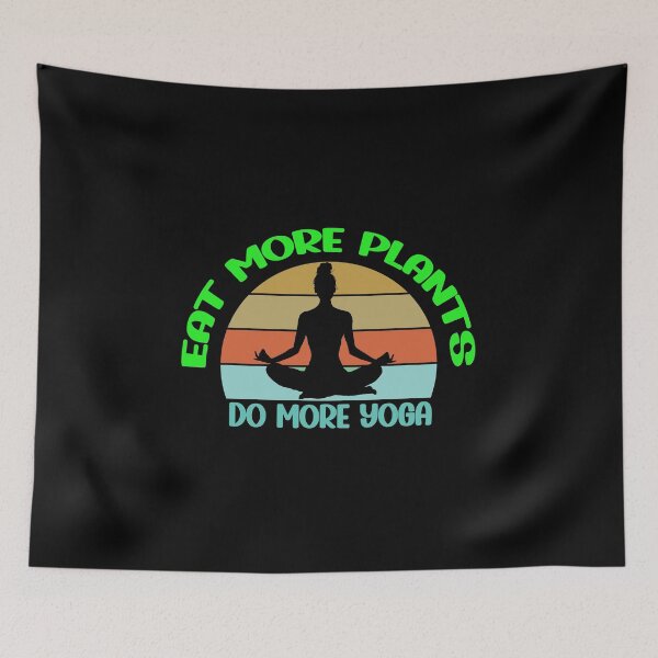 Item preview, Eat more plants do more yoga designed and sold by Ouzgane.