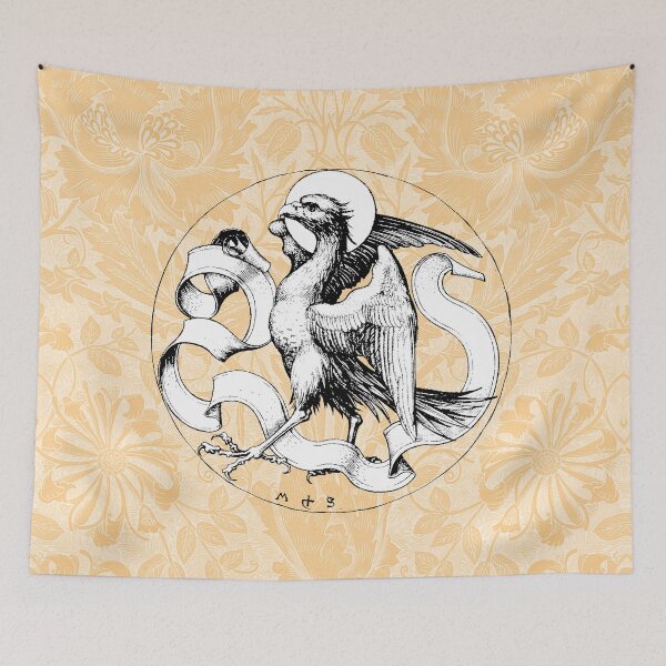 Item preview, 15th Century St John the Evangelist Emblem Winged Eagle designed and sold by Pixelchicken.