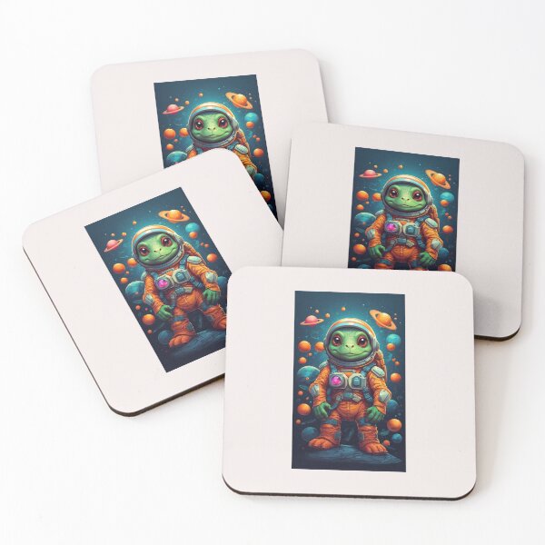 Item preview, cute space turtle designed and sold by asbno19.