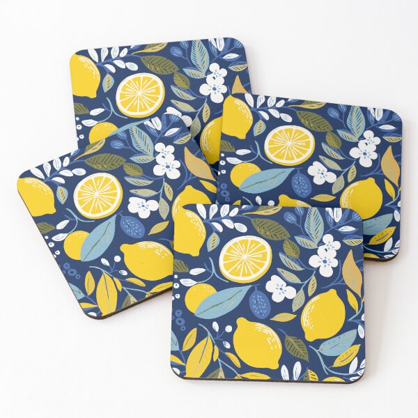 Item preview, Bright Lemons: Blue Harmony designed and sold by octoartopus.