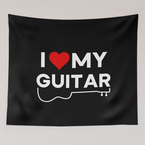 Item preview, I Love My Guitar - I Heart My Guitar - Guitarists & Musician designed and sold by elvisg03.