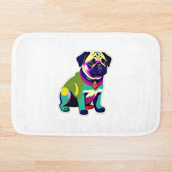 Item preview, Cute pug puppy stickers designed and sold by Flowerslaps.