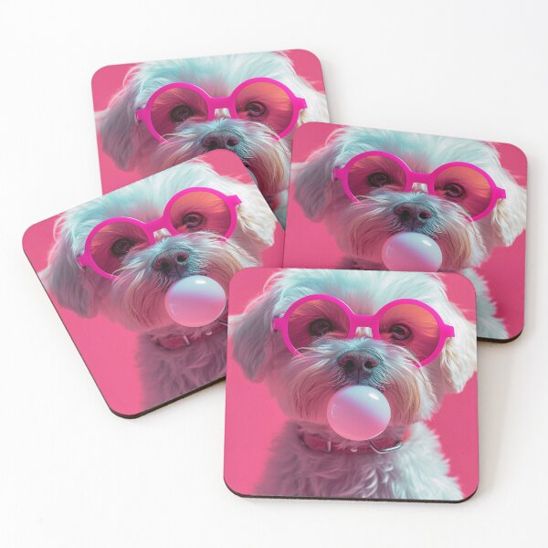 Item preview, Portrait of Maltese Dog Blowing Bubble-gum designed and sold by artlife709.
