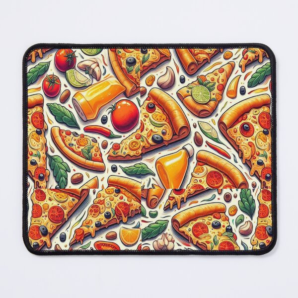 Item preview, Dripping Pizza Slice Pattern designed and sold by PatternInArt.