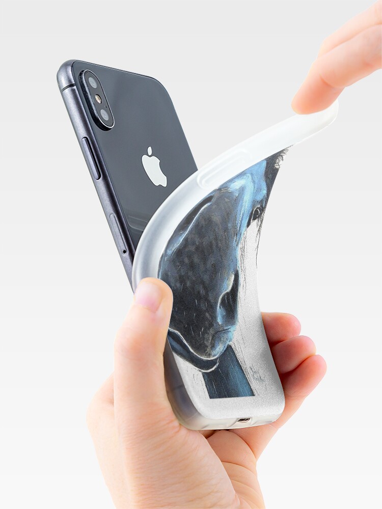Alternate view of HoRSe PRiNT ' HaPPY BuRT ' BY SHiRLeY MacARTHuR iPhone Case & Cover
