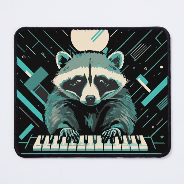Item preview, Racoon Keyboardist designed and sold by AllAboutNejsus.