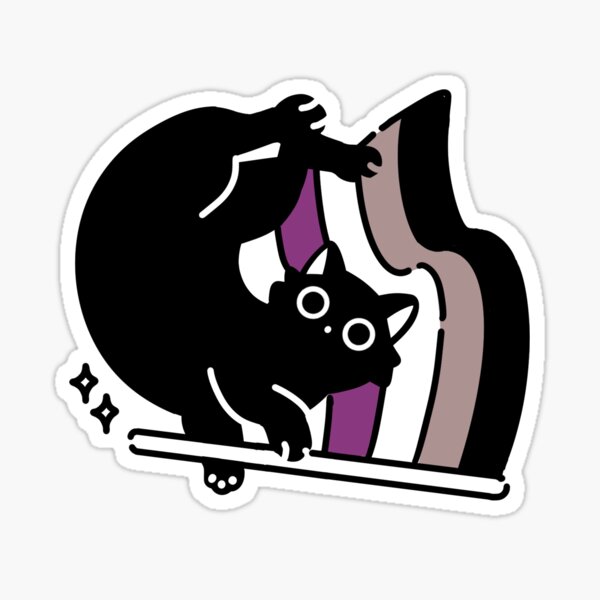 Item preview, Asexual Cat Pride V2 designed and sold by Kyri45.