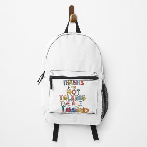 Item preview, Thanks For Not Talking To Me While I Read, Colorful Bookish Retro Watercolor Effect Each Letter In Different Colors designed and sold by sadedream.