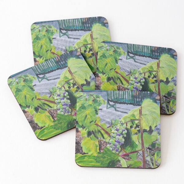 Item preview, Veraison, Grapes Painting designed and sold by Joyful Chaos Art.