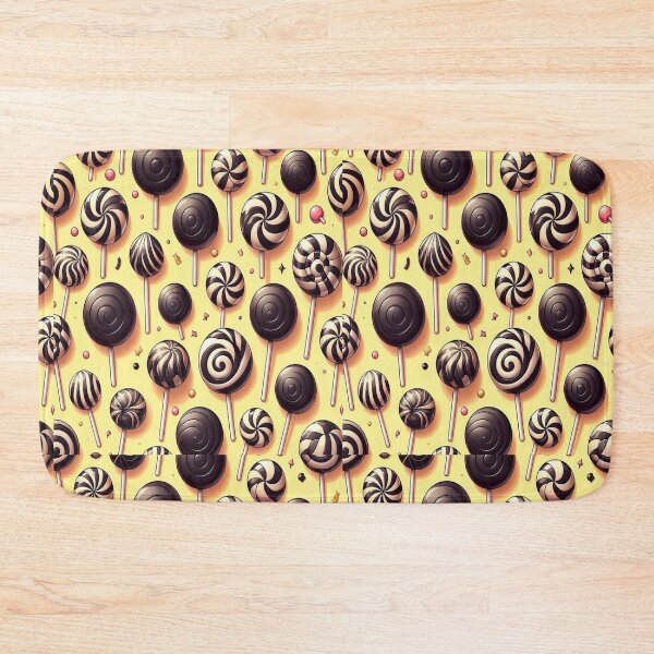 Item preview, Black and White Lollipop Pattern designed and sold by PatternInArt.