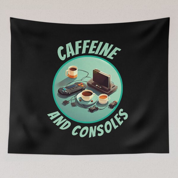 Item preview, Funny retro coffee and gaming. Gamer and caffeine lifestyle. Caffeine and consoles. designed and sold by Unitepeople.