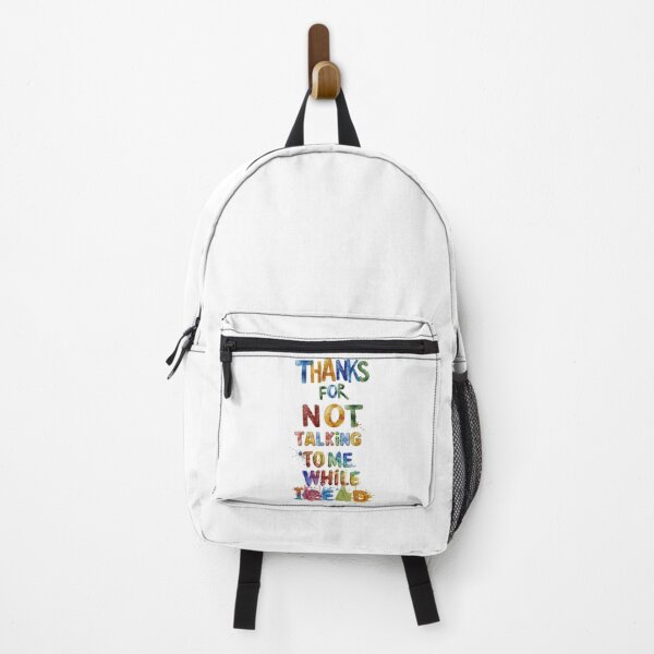 Item preview, Thanks For Not Talking To Me While I Read, Colorful Bookish Retro Watercolor Effect Each Letter In Different Colors For Girls designed and sold by sadedream.