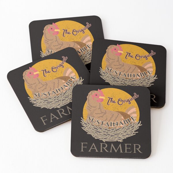 Item preview, Chickens The Original Sustainable Farmer Farming Distressed Vintage Retro Funny designed and sold by HelenGie.