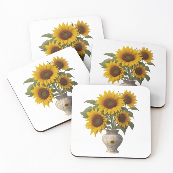 Item preview, beautiful greek vase with sunflowers summer and spring style designed and sold by Carlos Gudino.