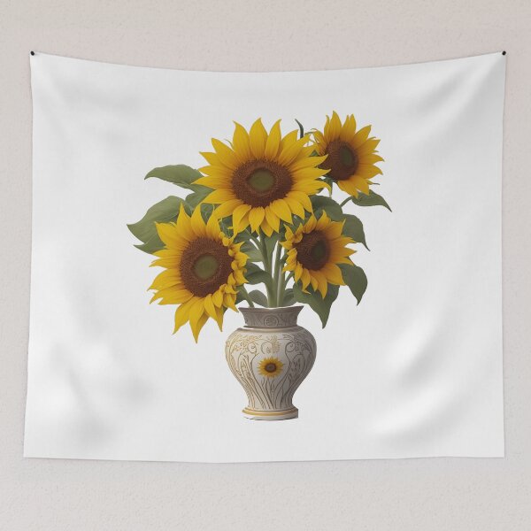 Item preview, beautiful greek vase with sunflowers summer and spring style designed and sold by Carlos Gudino.