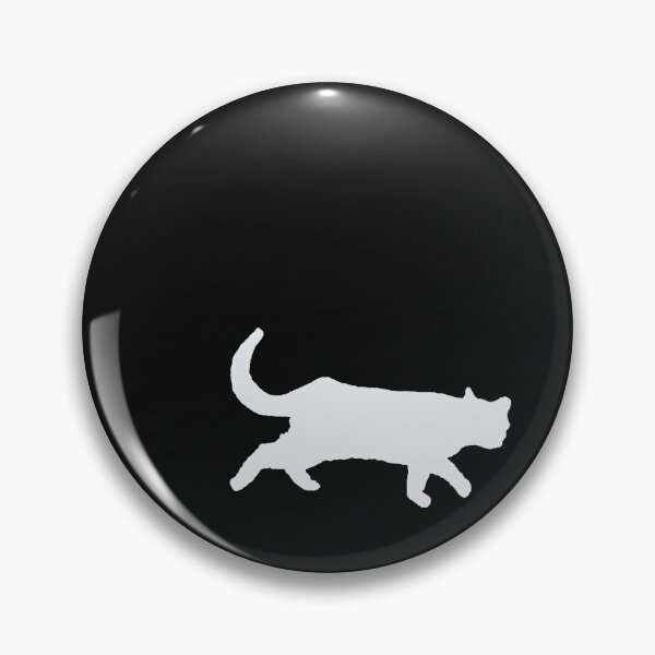 Item preview, Miss Emmy On Her Way Out (cat walking away) - in white designed and sold by Brandon Anschultz.