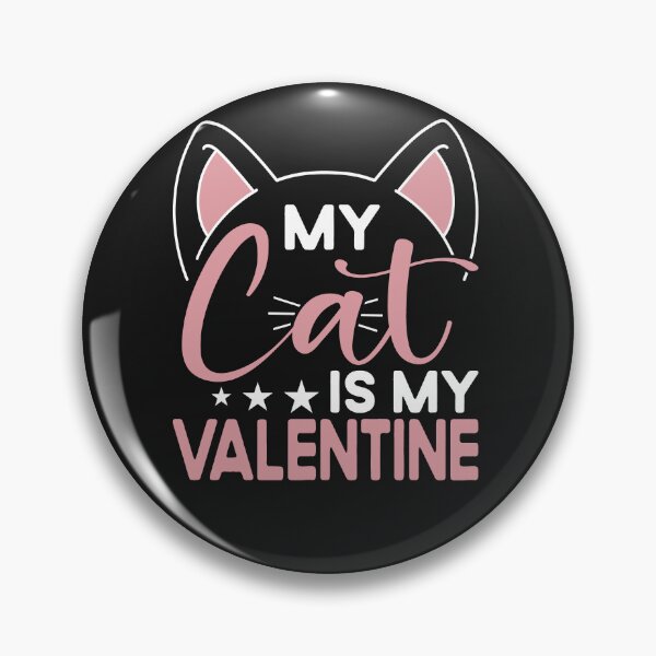 Item preview, My Cat is My Valentine - Feline Love Affair Tee designed and sold by Pobru.