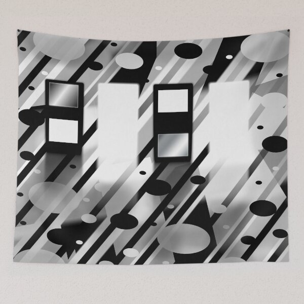 Item preview, white and black domino design designed and sold by Artisfunforme.