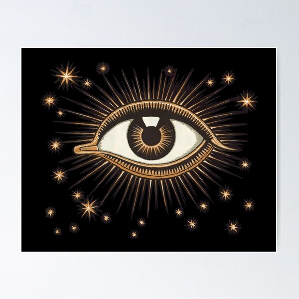 Item preview, Vintage eye | Chromolithograph art designed and sold by art_me_pliz.