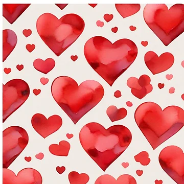 Artwork thumbnail, Red Hearts Pattern by PatternInArt